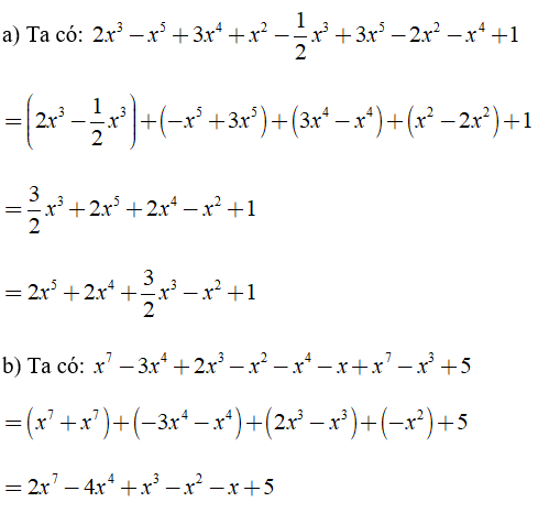 Trắc nghiệm: Đa thức một biến 