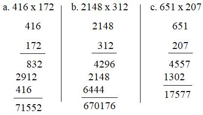 Nhân với số có ba chữ số