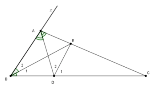 Trắc nghiệm: Tính chất ba đường phân giác của tam giác 