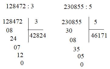 Chia cho số có một chữ số