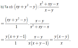 Lý thuyết: Phép chia các phân thức đại số