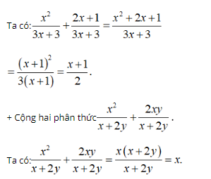 Lý thuyết: Phép cộng các phân thức đại số 