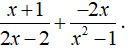 Lý thuyết: Phép cộng các phân thức đại số 