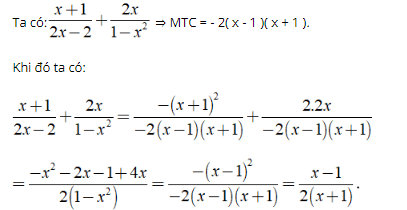 Lý thuyết: Phép cộng các phân thức đại số 