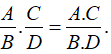 Lý thuyết: Phép nhân các phân thức đại số