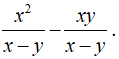 Lý thuyết: Phép trừ các phân thức đại số 