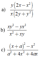 Lý thuyết: Rút gọn phân thức 