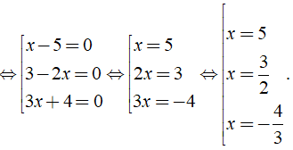 Bài tập: Phương trình tích