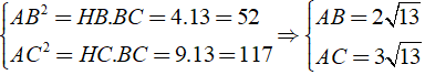 Bài tập: Các trường hợp đồng dạng của tam giác vuông