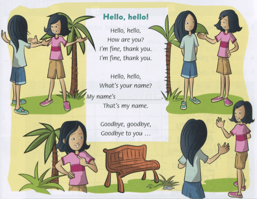 Giải Family and Friends Special Edition Grade 1 Unit starter Lesson One