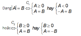 Lý thuyết: Phương trình chứa dấu giá trị tuyệt đối