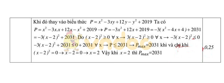 Đề thi KSCL lớp 9 môn Toán trường THCS Trên Mây năm học 2019 - 2020