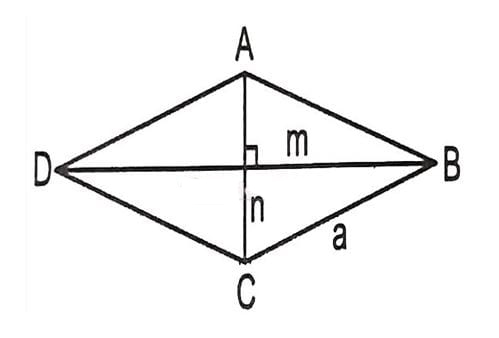 Cách tính đường chéo hình thoi