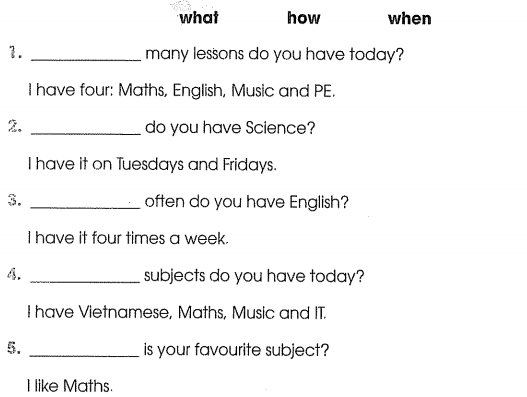 Bài tập cuối tuần môn Tiếng Anh lớp 5 Tuần 9