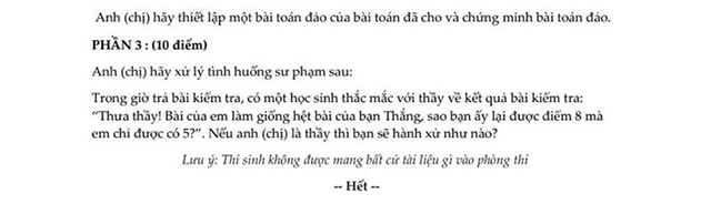 Đề thi viên chức môn toán