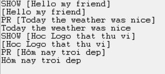 Viết chữ và làm tính trong Logo