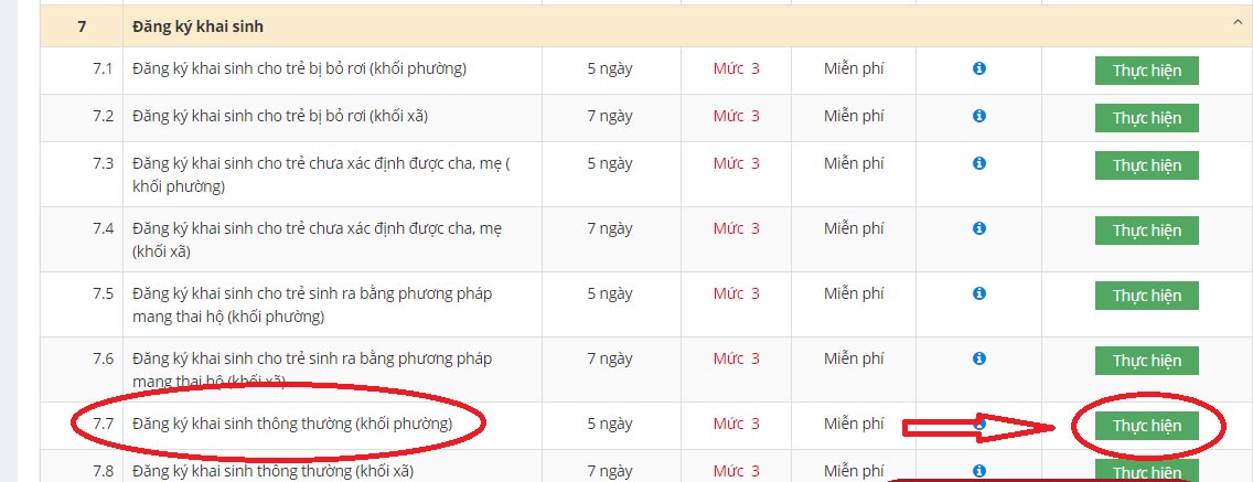 Hướng dẫn làm giấy khai sinh trực tuyến qua mạng