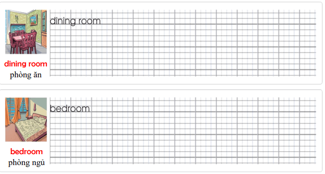 Tập viết Tiếng Anh lớp 2 Unit 8: Where's Grandma?