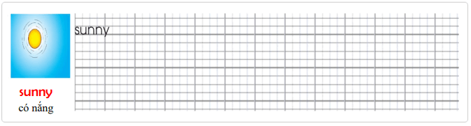 Tập viết Tiếng Anh lớp 3 Unit 8: It's hot today!