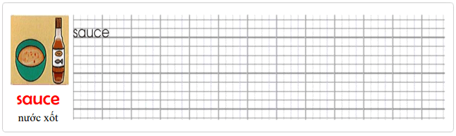 Tập viết Tiếng Anh lớp 4 Unit 8: I'd like a melon