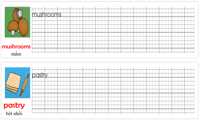 Tập viết Tiếng Anh lớp 4 Unit 8: I'd like a melon