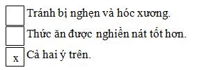 Giải Vở bài tập Tự nhiên và xã hội 2 bài 6: Tiêu hoá thức ăn