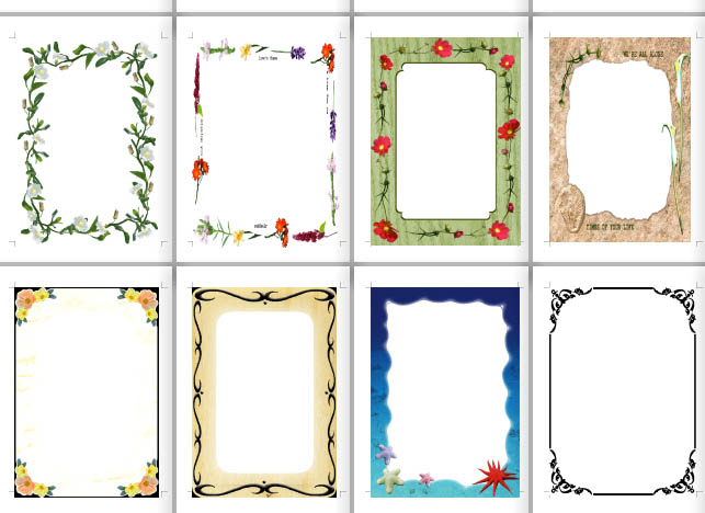 Mẫu khung viền Word