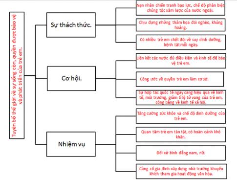 Soạn văn 9 bài Tuyên bố thế giới về sự sống còn, quyền được bảo vệ và sự phát triển của trẻ em VNEN