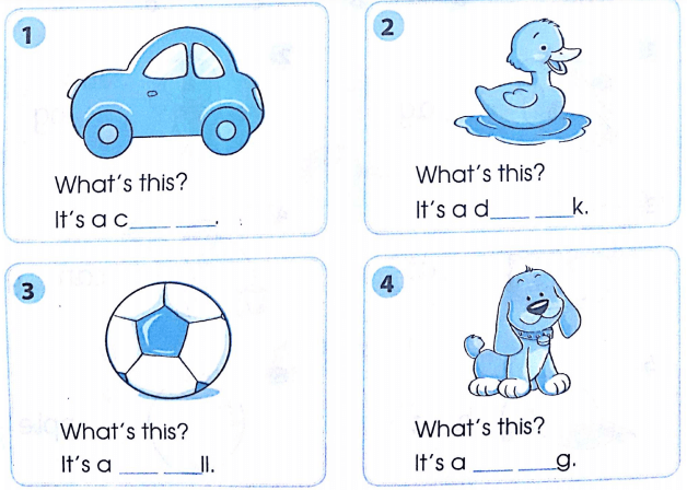 Phiếu bài tập cuối tuần môn Tiếng Anh lớp 1 Tuần 10