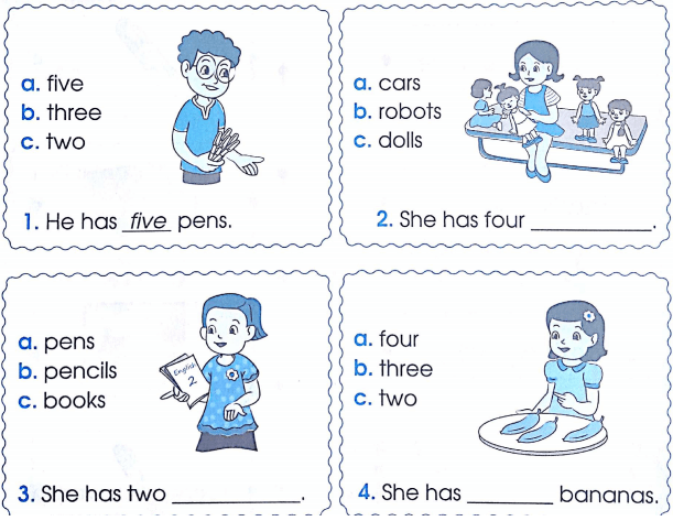 Phiếu bài tập cuối tuần môn Tiếng Anh lớp 2 Tuần 10