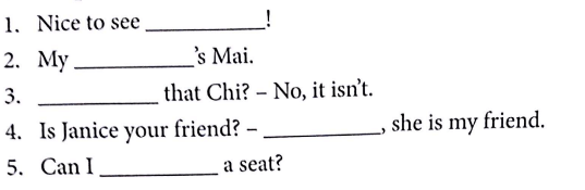Bài tập Ngữ pháp tiếng Anh lớp 3 Unit 6 Stand Up!