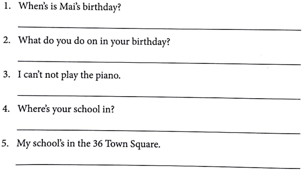 Ôn tập tiếng Anh lớp 4 Unit 6 Where's your school?