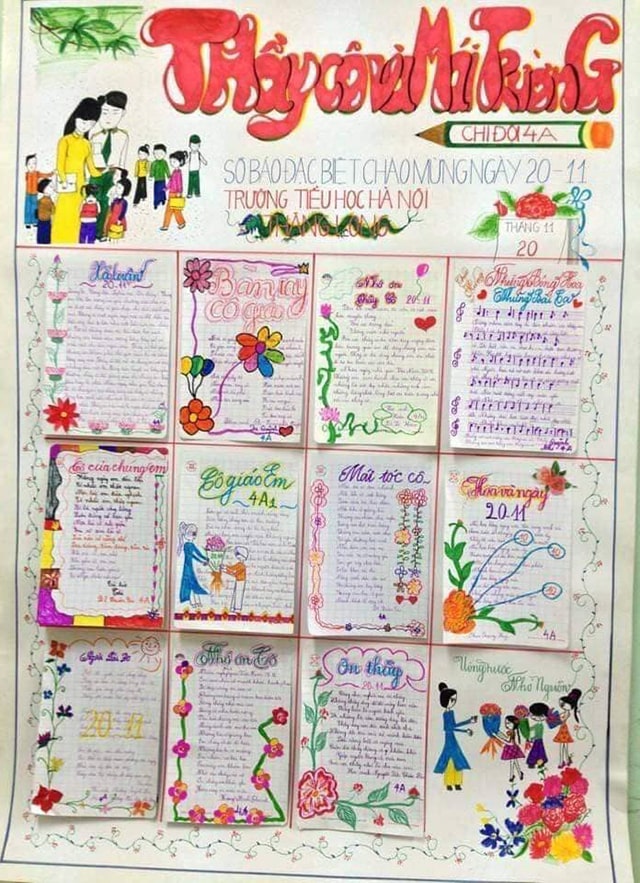 Mẫu báo tường 20-11