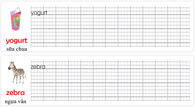 Tập viết Tiếng Anh lớp 1 Unit 9 I Like Plums