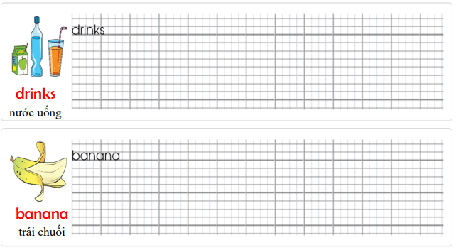 Tập viết Tiếng Anh lớp 2 Unit 9: Lunchtime!