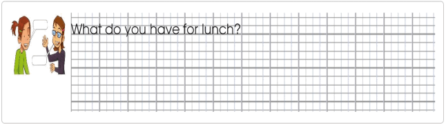 Tập viết Tiếng Anh lớp 2 Unit 9: Lunchtime!