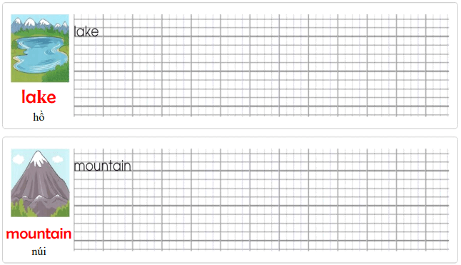 Tập viết Tiếng Anh lớp 4 Unit 9: What's the fastest animal in the world?