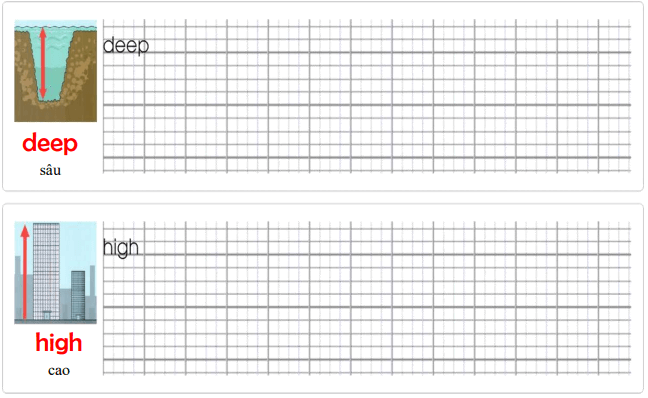 Tập viết Tiếng Anh lớp 4 Unit 9: What's the fastest animal in the world?