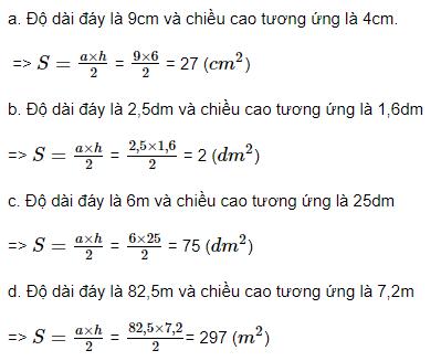 Diện tích Hình tam giác