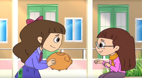 Tả người bạn thân đang ngồi học