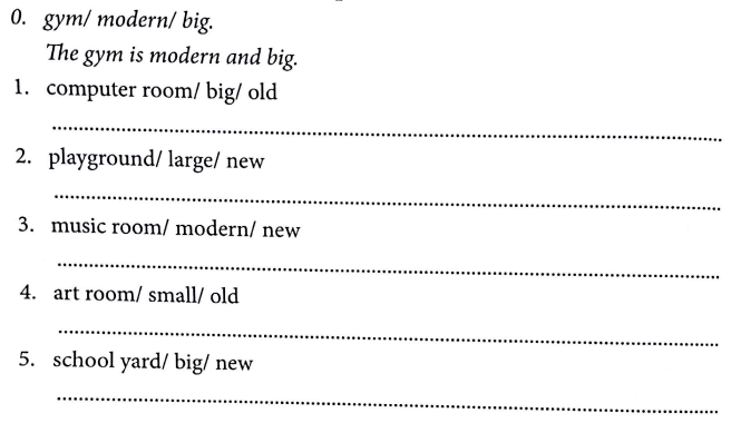 Bài tập ngữ pháp tiếng Anh lớp 3 Unit 7 That's my school
