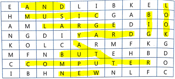 Bài tập từ vựng tiếng Anh lớp 3 Unit 7 That's my school