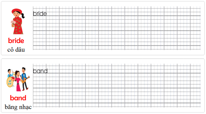 Tập viết Tiếng Anh lớp 3 Unit 10: You're sleeping