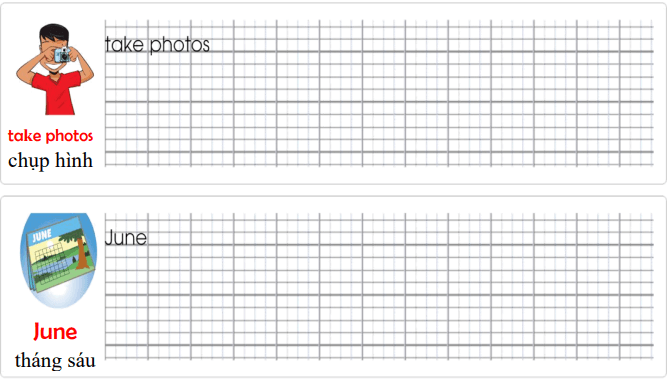 Tập viết Tiếng Anh lớp 3 Unit 10: You're sleeping