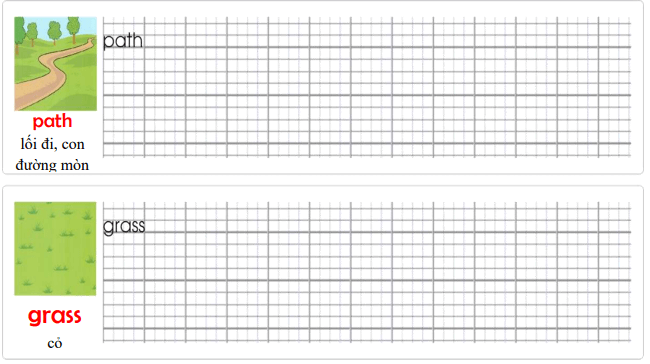 Tập viết Tiếng Anh lớp 4 Unit 10 In The Park