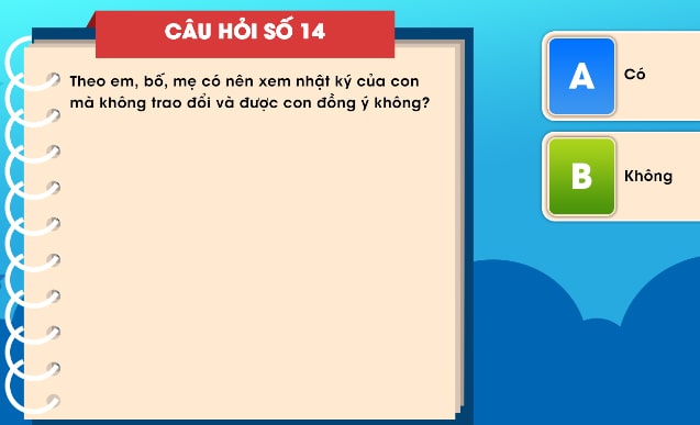 Đáp án tìm hiểu luật trẻ em trực tuyến bảng B