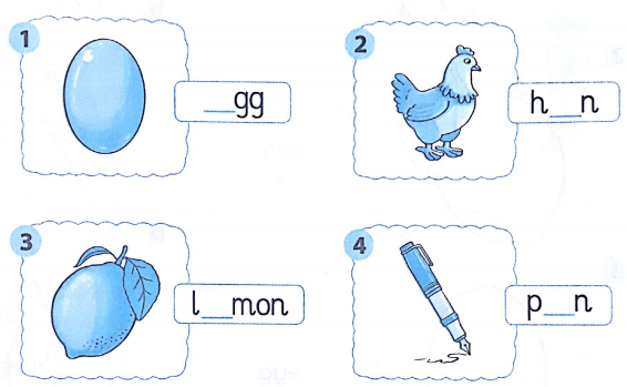 Phiếu bài tập cuối tuần môn Tiếng Anh lớp 1 Tuần 12