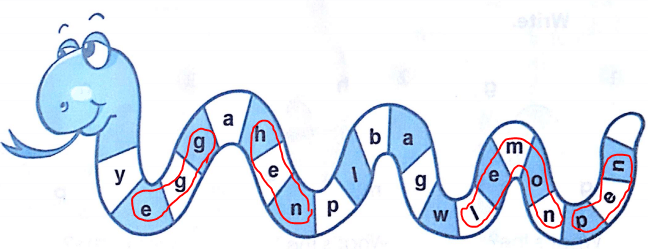 Phiếu bài tập cuối tuần môn Tiếng Anh lớp 1 Tuần 12