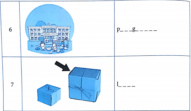 Bài tập từ vựng tiếng Anh lớp 3 Unit 8 This is my pen