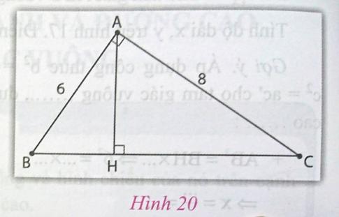 Soạn Toán 9 bài 1 Một số hệ thức về cạnh và đường cao trong tam giác vuông VNEN